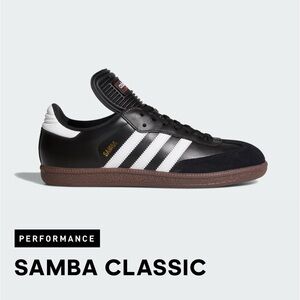 Adidas Samba Black Sneakers with White Stripes 8.5 A:034563